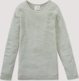 hessnatur Kinder  Langarmshirt aus Bio-Merinowolle mit Seide - gelb - Größe 110/116