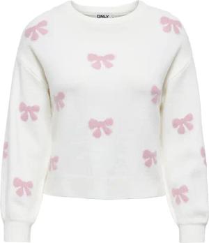 ONLY Pullover Bora 15360712 Weiß Regular Fit