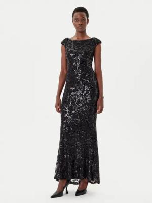 Rinascimento Abendkleid CFC0125132003 Schwarz Slim Fit