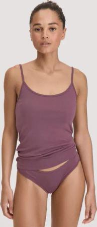hessnatur Damen Slip Low Cut im 2er-Pack PURE COTTON aus Bio-Baumwolle - lila - Größe 40