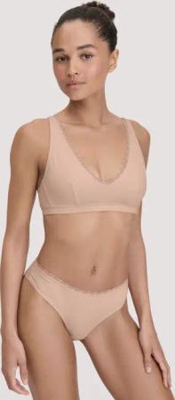 hessnatur Damen Brazil Regular Cut COTTON FEEL LACE aus Bio-Baumwolle - rosa - Größe 34
