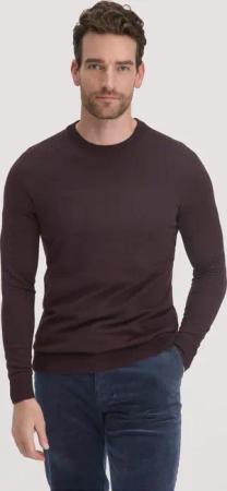 hessnatur Herren Strick Pullover Regular aus Bio-Merinowolle - braun - Größe L