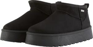 TOM TAILOR Damen Gefütterte Schneestiefeletten mit Plateau-Sohle, schwarz, Uni, Gr. 38