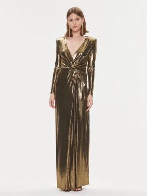Nissa Abendkleid RS14413 Goldfarben Slim Fit
