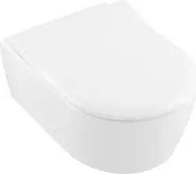 V&B Combi-Pack-Wand-Tiefspüler AVENTO weiß, DirectFlush, mit WC-Sitz SlimSeat