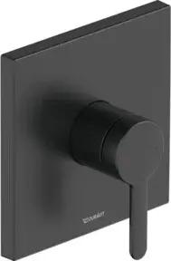 Duravit Fertigmontageset C.1 UP-Brause-Einhebelmischer, eckig, schwarz matt