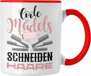 Trendation Tasse Friseurin Tasse Geschenk Schere