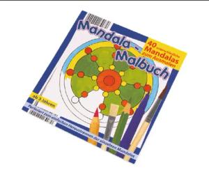 Global Partner Kugelschreiber Mandala-Malbuch, 40 Blatt,