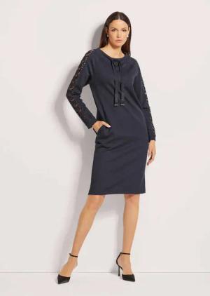 MADELEINE Midikleid Jerseykleid mit Strass und