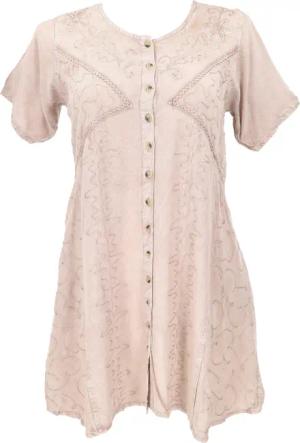 Guru-Shop Midikleid Besticktes indisches Boho Minikleid,