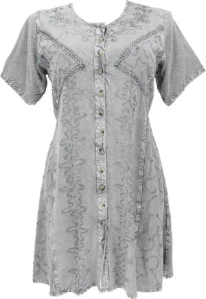 Guru-Shop Midikleid Besticktes indisches Boho Minikleid,