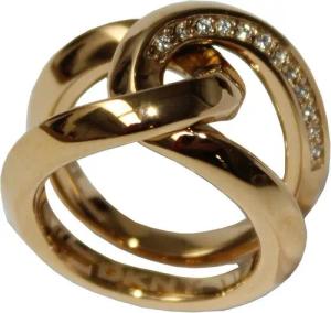 DKNY Fingerring Damen, aus Edelstahl, Gold,