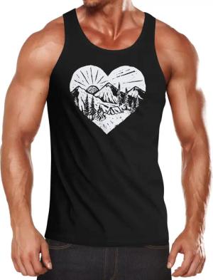 Neverless Tanktop Herren Tank-Top Wandern Berge