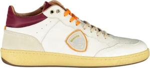 Blauer Sneaker Weißer Herren-Sportschuh mit Kontrastdetails