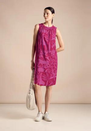 STREET ONE Maxikleid Ärmelloses Print Kleid