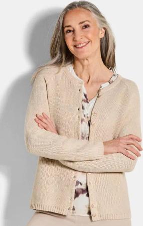 GOLDNER Strickjacke Strickjacke aus reiner Baumwolle