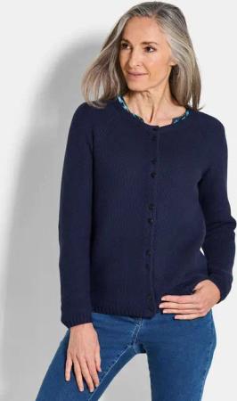 GOLDNER Strickjacke Strickjacke aus reiner Baumwolle