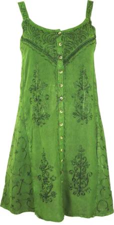Guru-Shop Midikleid Besticktes indisches Kleid, Boho
