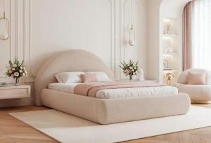Compleo Polsterbett glamourös, Designerbett mit Bettkasten