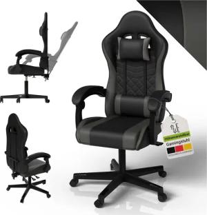 Juskys Gaming-Stuhl HyperSeat, Verstellbare Rückenlehne, robuste