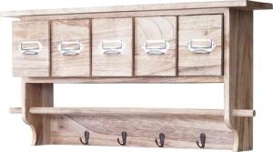 MCW Garderobe MCW-C49-G, 4 Haken, 5