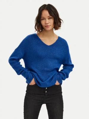 Vero Moda Pullover Crewlefile 10233357 Blau Loose Fit