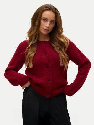 Vero Moda Strickjacke Novah 10320496 Rot Regular Fit