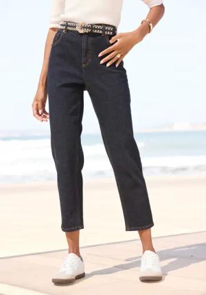 LASCANA Mom-Jeans Damen darkblue denim Gr.44