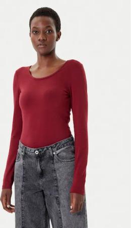 ONLY Bluse Live Love 15204712 Dunkelrot Stretch Fit