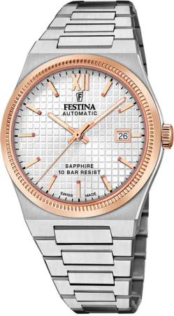 Festina F20030/1 Herrenuhr Swiss Made Rivé Automatik 40mm 10ATM