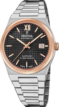 Festina F20030/3 Herrenuhr Swiss Made Rivé Automatik 40mm 10ATM