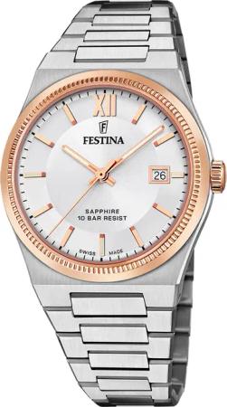 Festina F20036/1 Herrenuhr Swiss Made Rivé 40mm 10ATM