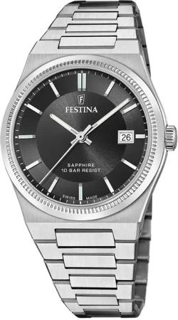 Festina F20034/4 Herrenuhr Swiss Made Rivé 40mm 10ATM