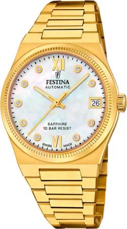 Festina F20033/1 Damenuhr Swiss Made Rivé Automatik 35mm 10ATM