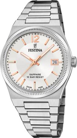 Festina F20035/2 Damenuhr Swiss Made Rivé 35mm 10ATM