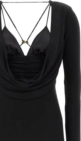 Elisabetta Franchi - 'Red Carpet' Dress - Größe 42 - schwarz