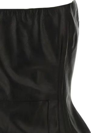Magda Butrym - Off-The-Shoulder Leather Mini Dress - Größe 34 - schwarz