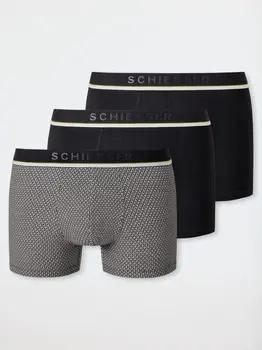 Schiesser Boxer Boxershorts Unterhosen im 3 Pack mit Logo-Webgummibund