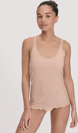 hessnatur Damen Tanktop COTTON FEEL aus Bio-Baumwolle - rosa - Größe 44