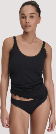 hessnatur Damen Slip COTTON FEEL aus Bio-Baumwolle - schwarz - Größe 42