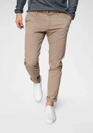 Jack & Jones Chinohose "JJIMARCO mit Badge und hohem Tragekomfort", unifarben, modisch, slim fit, Baumwollmischung