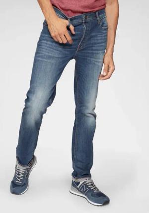 Jack & Jones Slim-fit-Jeans "JJITIM mit Waschung und praktischen Taschen", Abriebeffekte, modisch, slim fit, Denim