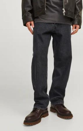 Jack & Jones Relax-fit-Jeans "JJIEDDIE mit hoher Taille und lockerer Passform", loose fit, pflegeleicht, Denim