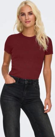 ONLY Kurzarmshirt "ONLVAL – Basic-Shirt mit Stretchkomfort für jeden Tag", regular fit, modisch, Jersey, Baumwollmischung, Rundhals
