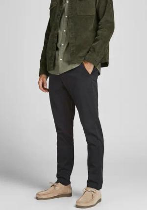 Jack & Jones Chinohose "JPSTMARCO mit schmalem Bein und pflegeleichtem Stoff", washed, modisch, schmal, Baumwollmischung
