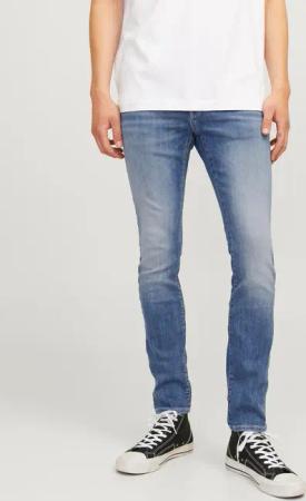 Jack & Jones Slim-fit-Jeans "JJIGLENN – Jeans mit Stretch, niedriger Leibhöhe und Taschen", used, modisch, slim fit, Denim/Jeans