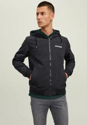 Jack & Jones Windbreaker "JJERUSH Leichte Jacke mit Windschutz,Futter und Kontrastdetails", mit Kapuze, colorblocking, slim fit, Kapuze, Polyester