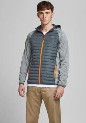 Jack & Jones Steppjacke "JJEMULTI mit Kapuze und Futter", mit Kapuze, unifarben, modisch, regular fit, Polyester