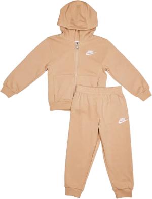 Nike Club Lbr Fz Kinder Trainingsanzüge - Braun - Größe 104 - 110 CM - Baumwoll-Frottee