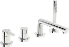 Hansa Fertigset HANSADESIGNO Style 4-L.-BW-EHM, Rosette rund, chrom